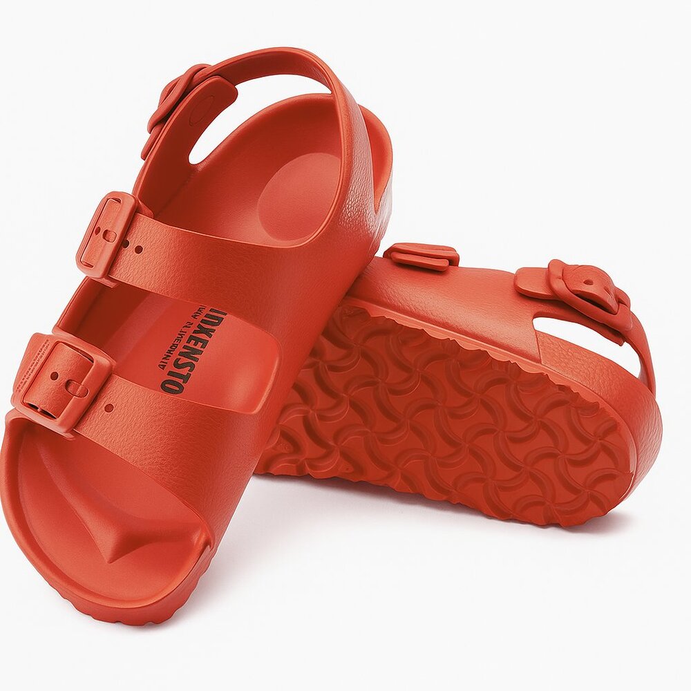 NEW Birkenstock Milano EVA Kids Sandals – Red, Size 29 EU (US 11.5/12)